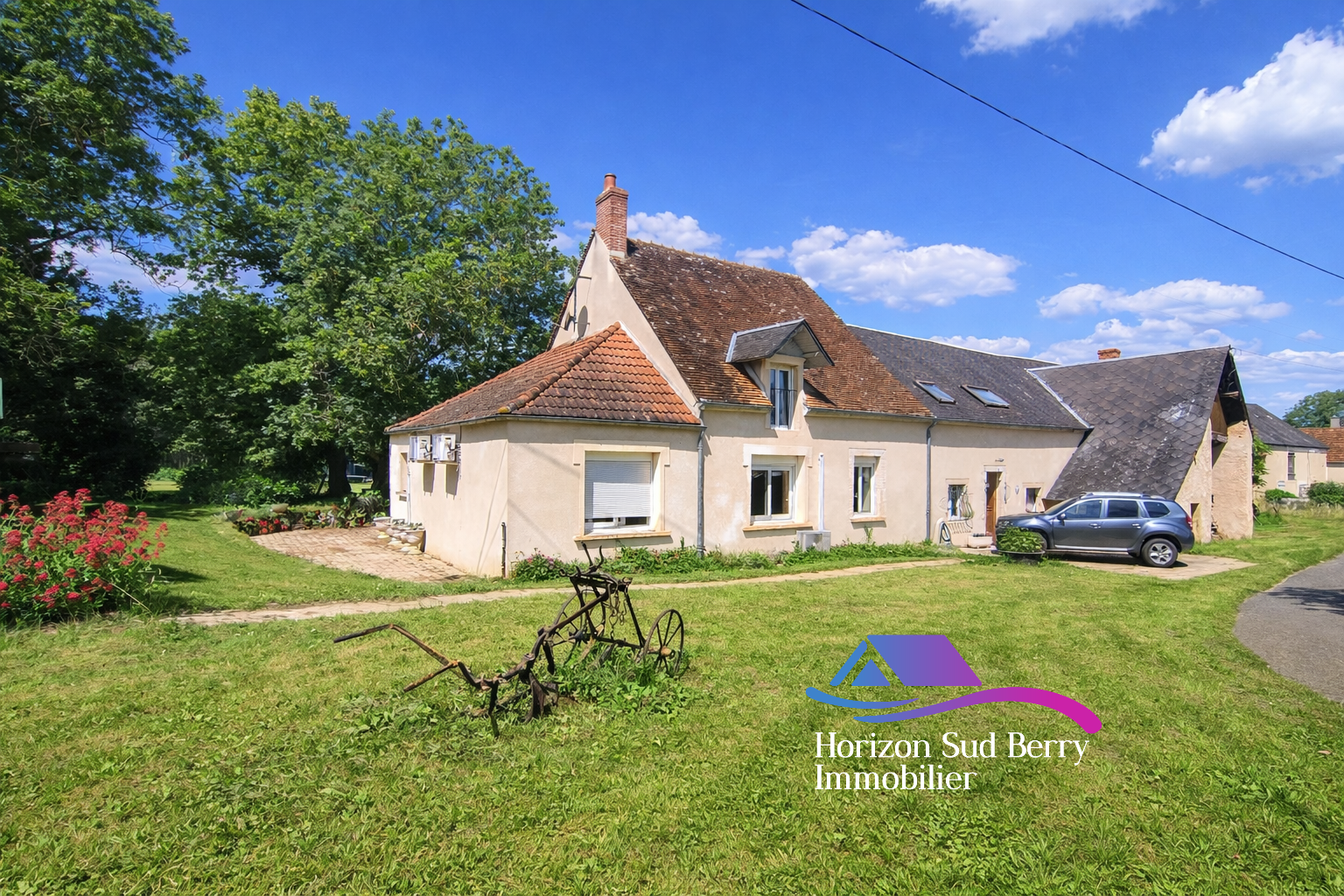 Maison de campagne avec grange à Porteau sur plus de 3ha !