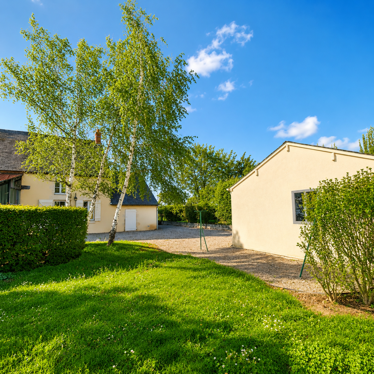 Maison en pierres rénovée avec jardin et garage, à 5 minutes à pied du centre ville !
