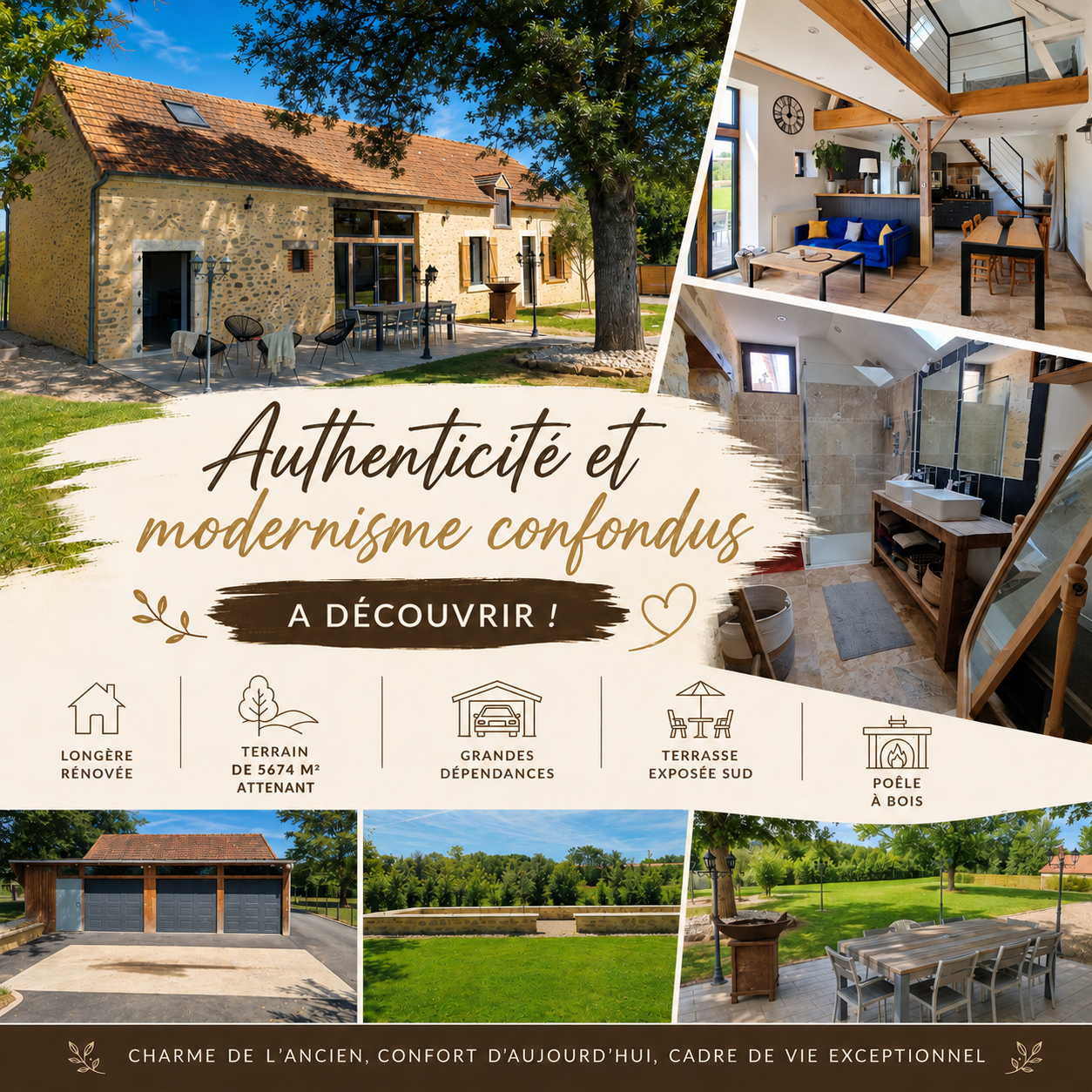 Longère rénovée avec goût !